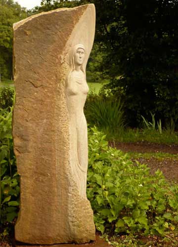 individuelle Grabsteine Ruhrsandstein Motiv Heilige